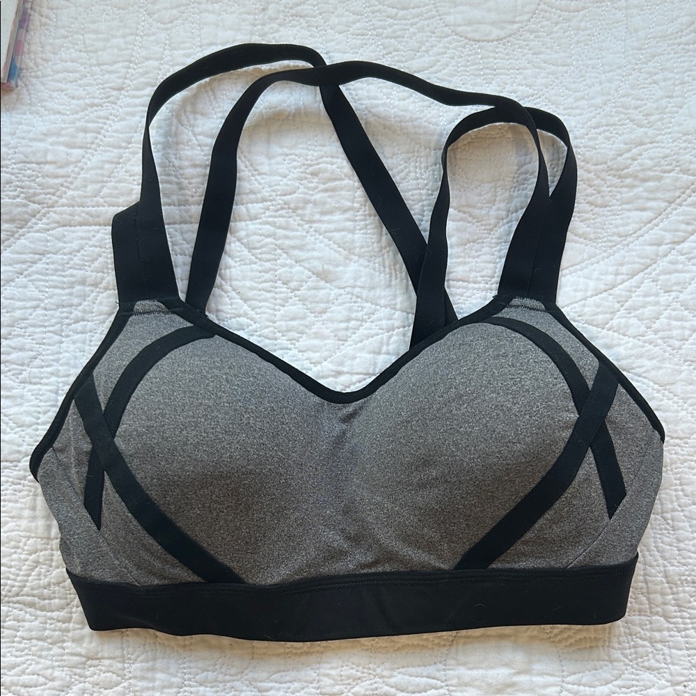 Power shape Women's Black and Gray Sports Bra. NEW!!!